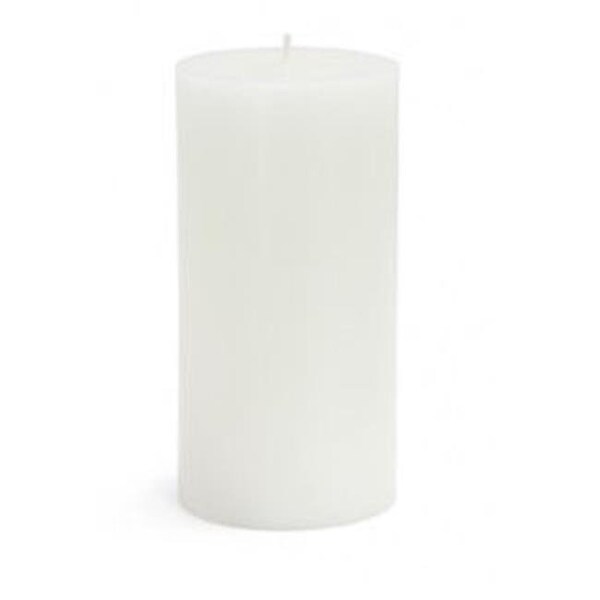 Zest Candle Zest Candle CPZ-082-12 3 x 6 in. White Pillar Candles-12pcs-Case - Bulk CPZ-082_12 - main